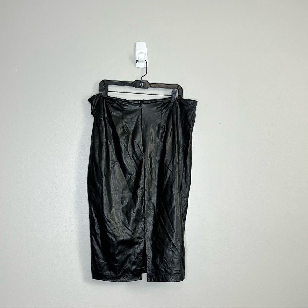 Eloquii Faux Leather Column Skirt - Picture 4 of 5